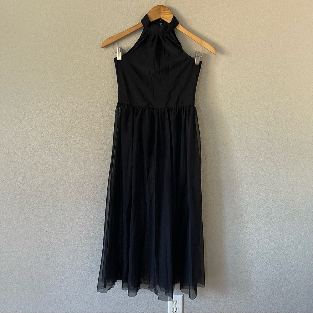IEFIEL Girls Black Mesh Dancing Dress Size 12 Balletcore Ballet